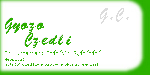 gyozo czedli business card